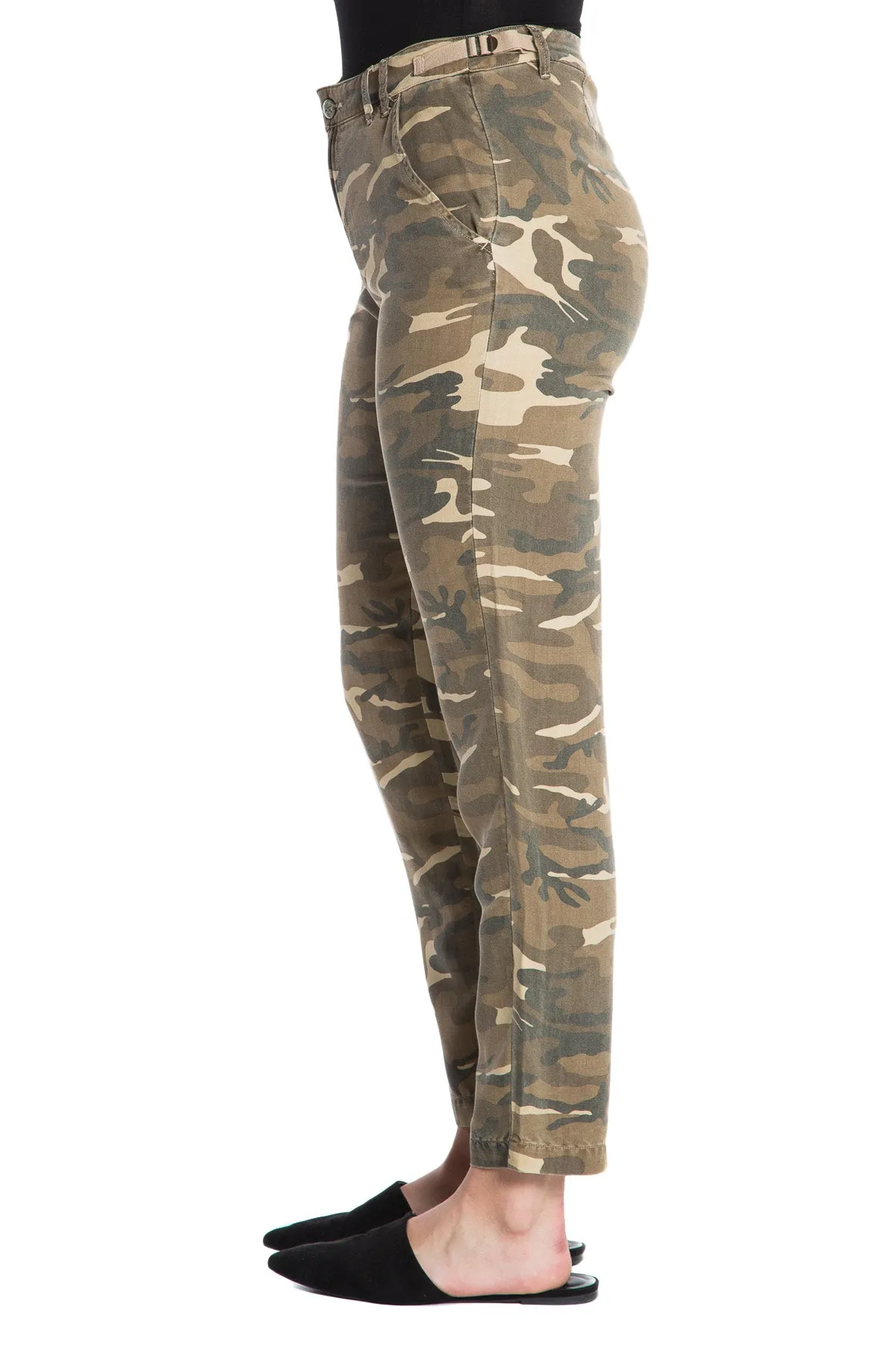 100% Silk relaxed pants in Aztec Camo