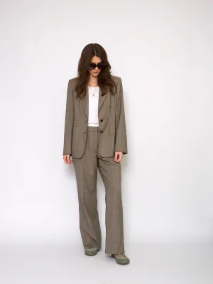 90s Yves Saint Laurent trousers suit Prince of Wales print