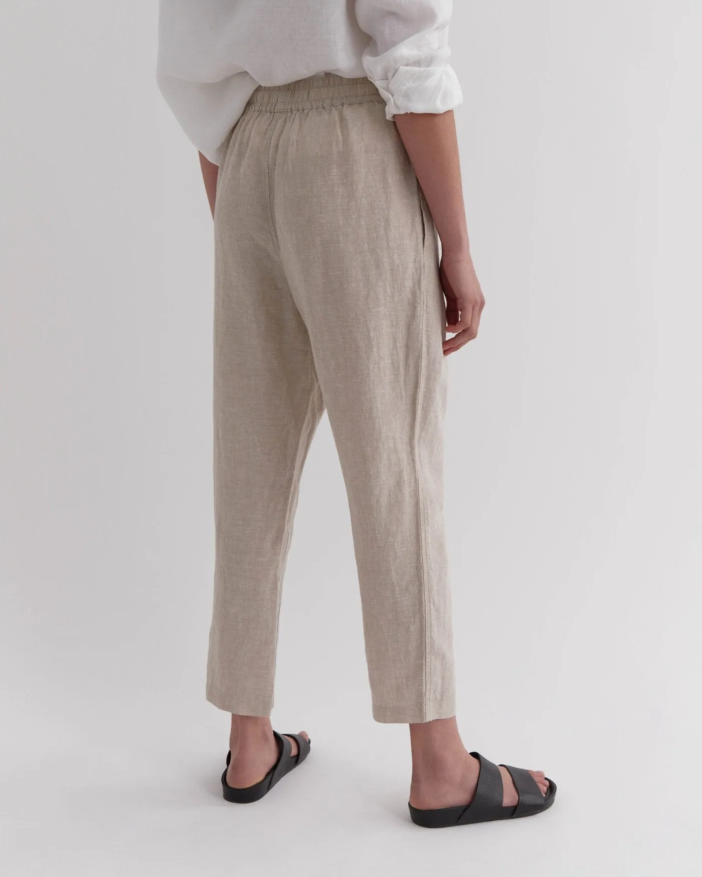 Anya Linen Pants Oat