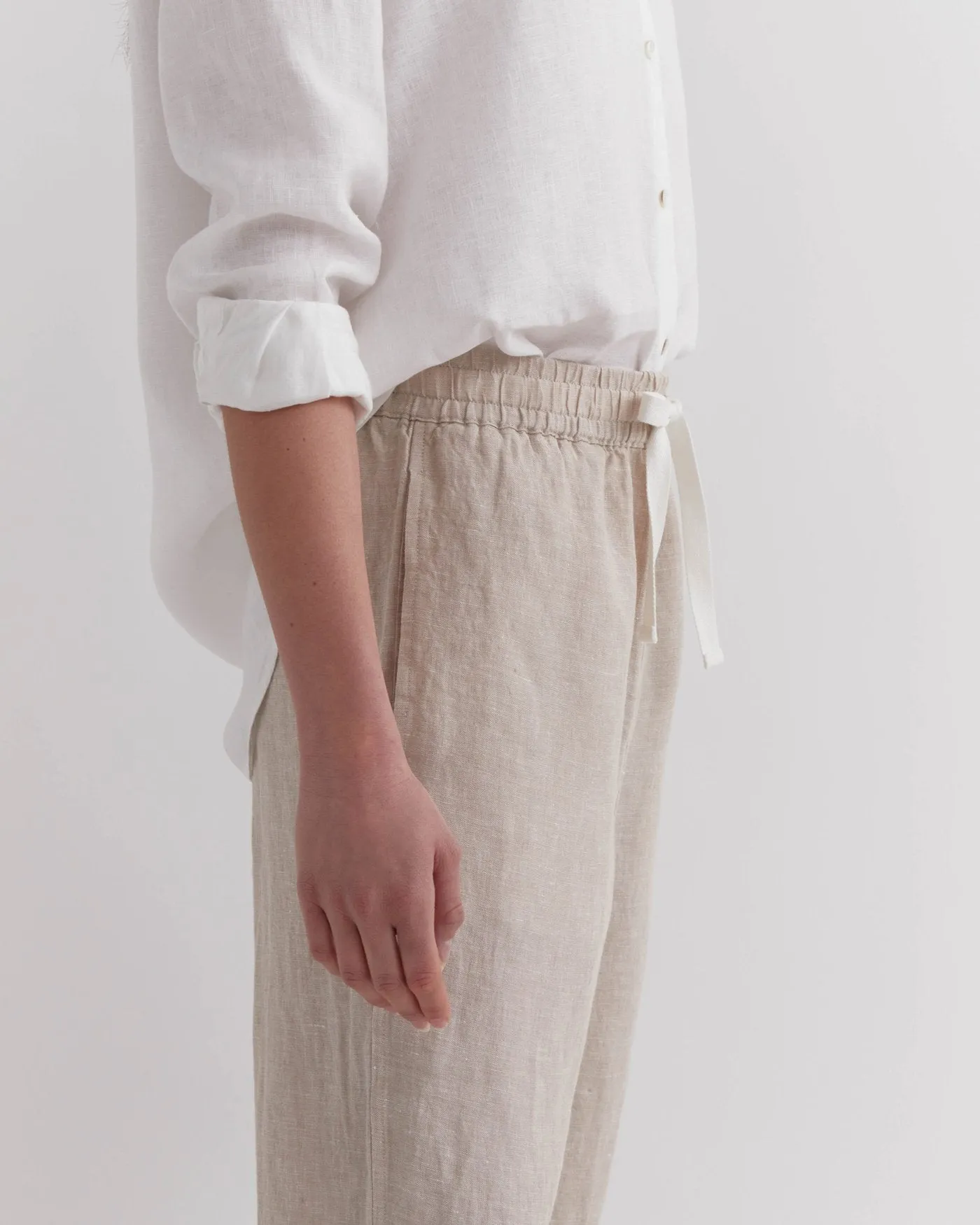 Anya Linen Pants Oat