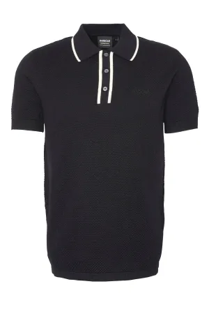 Barbour International Newgate Knitted Polo Black