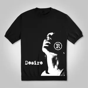 Blavra Vintage Portrait Print Cotton Knitted T-shirt