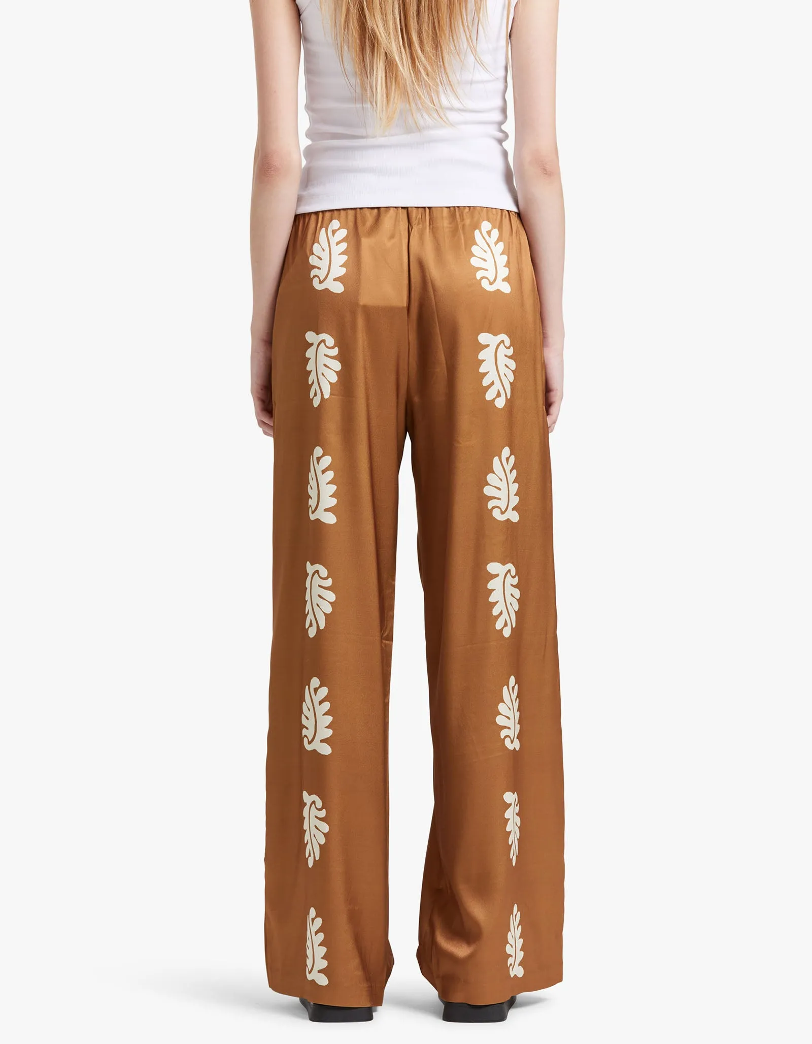 Bowden Relaxed Pant - Stencil Leaf