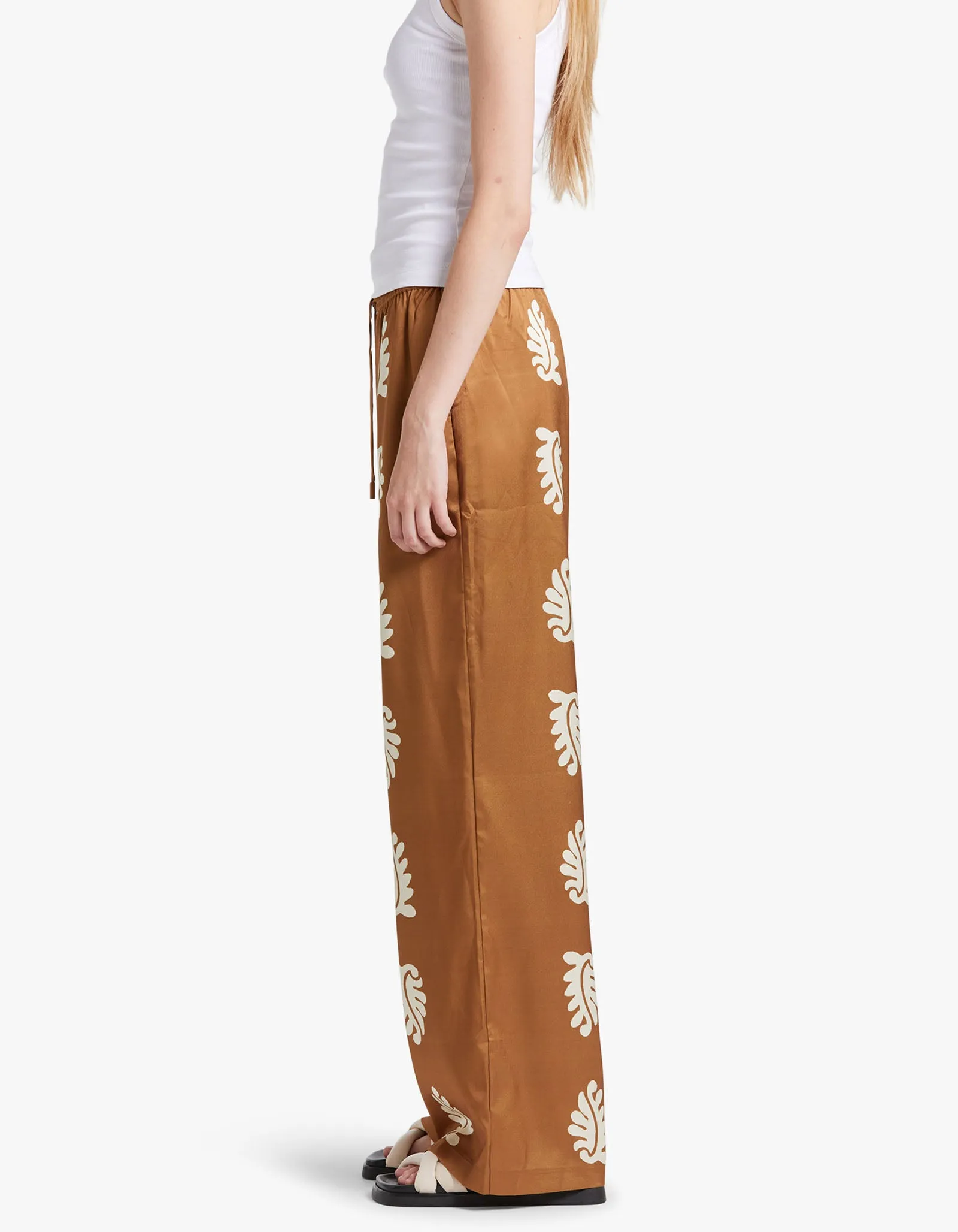 Bowden Relaxed Pant - Stencil Leaf
