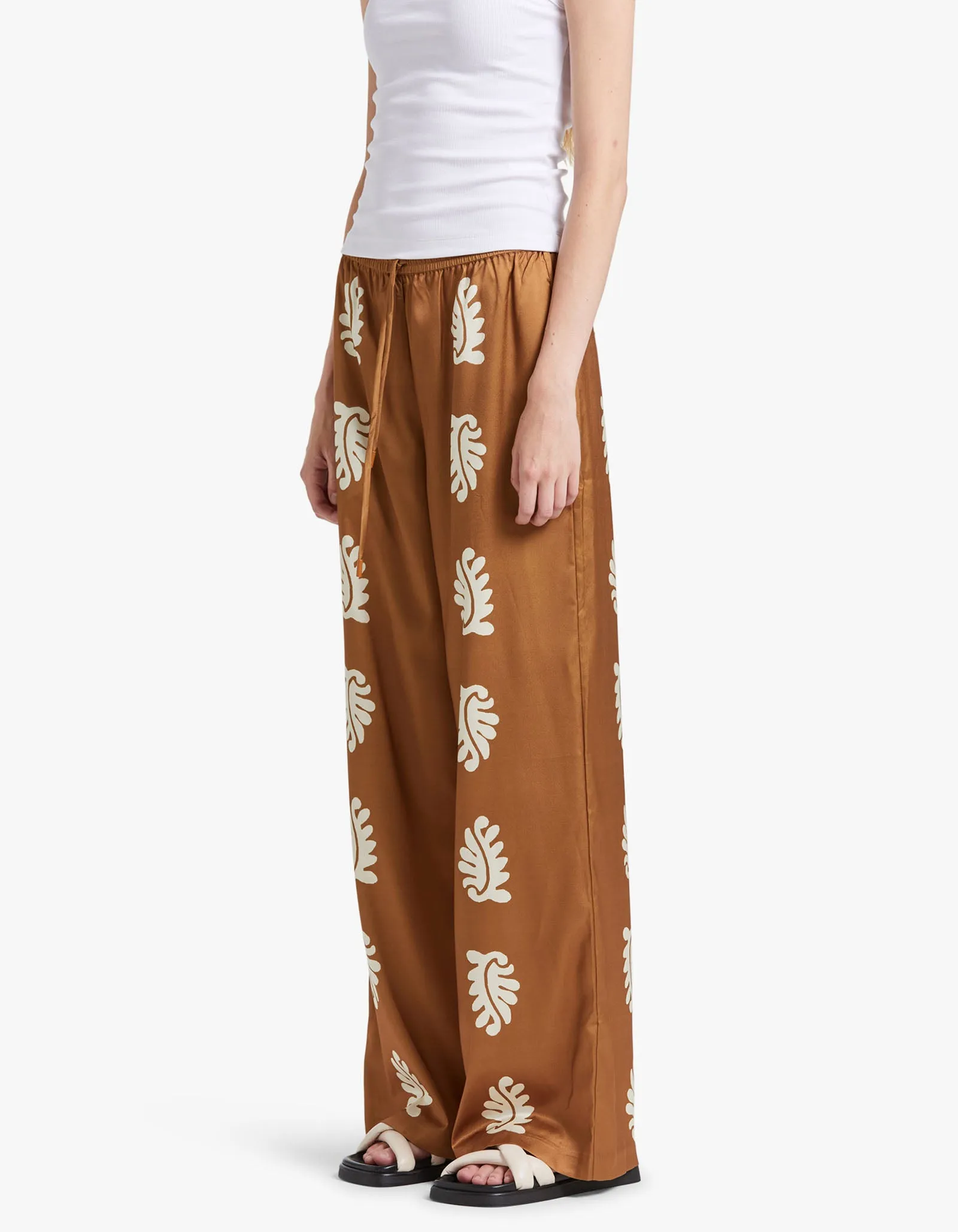 Bowden Relaxed Pant - Stencil Leaf