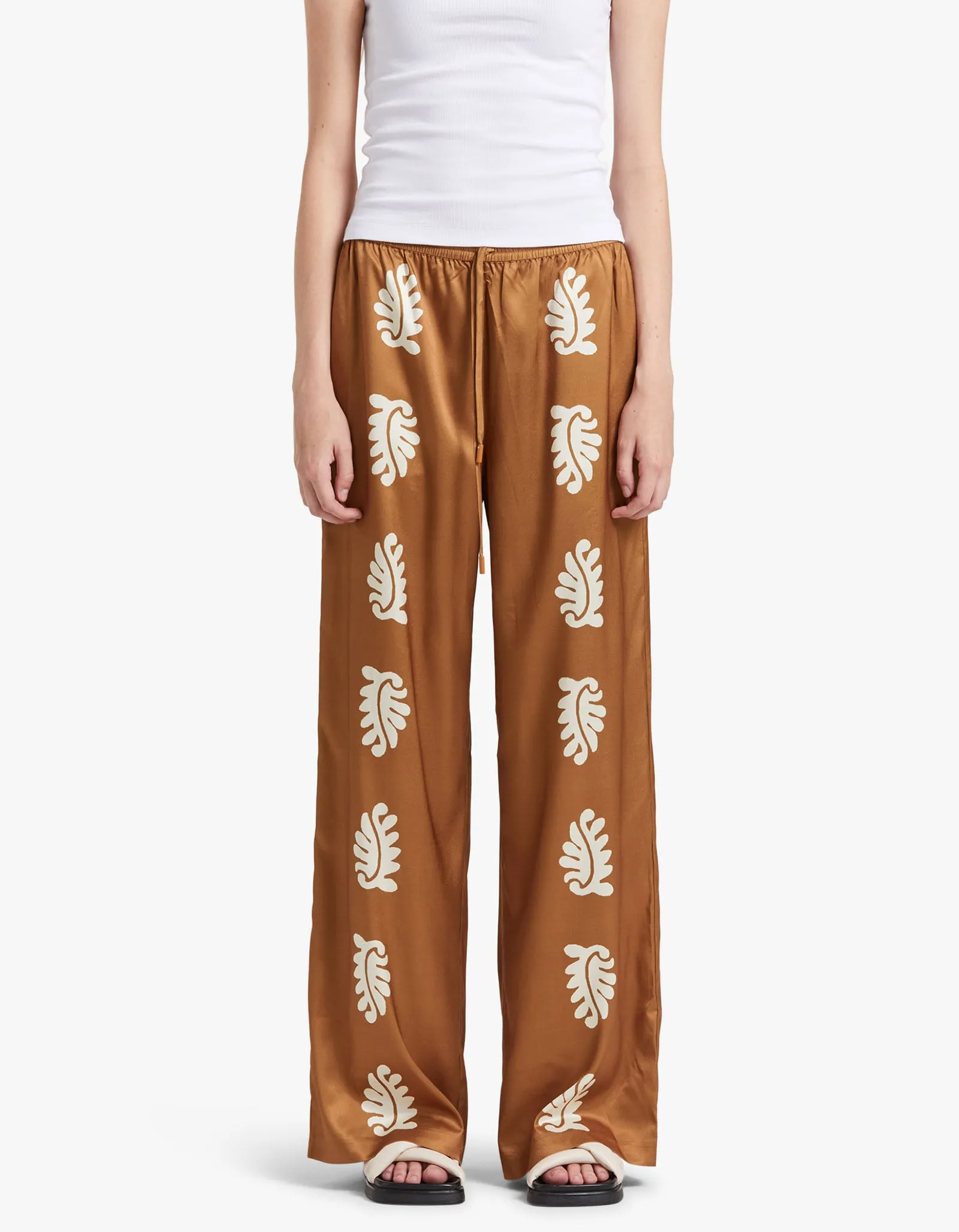 Bowden Relaxed Pant - Stencil Leaf