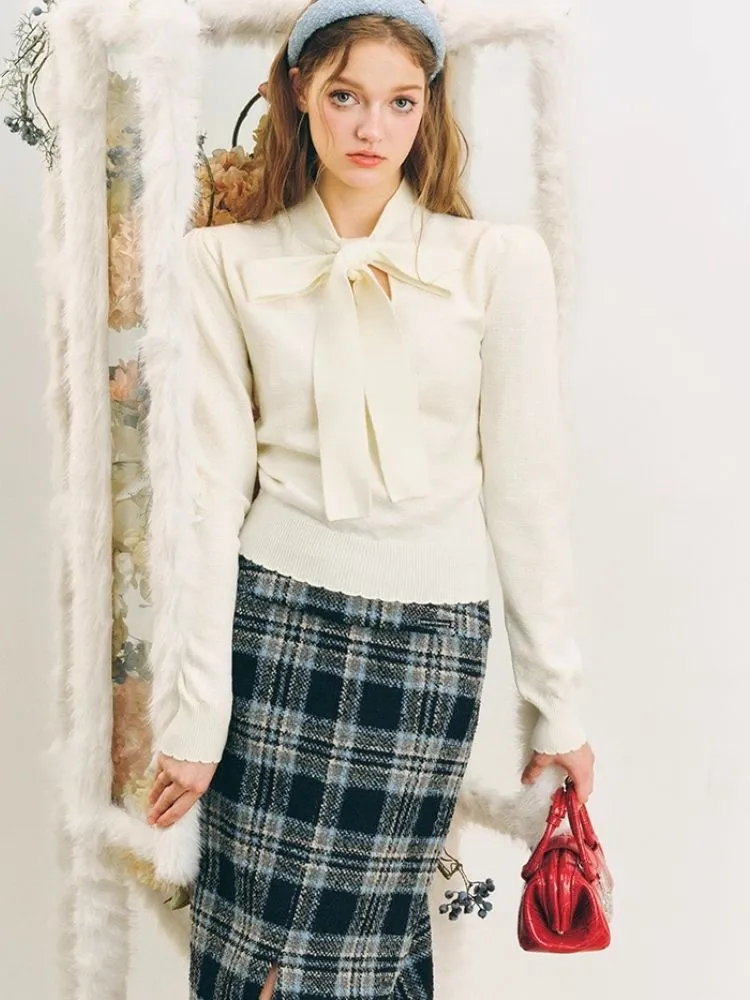 Bowknot Soft Sweater【s0000004608】