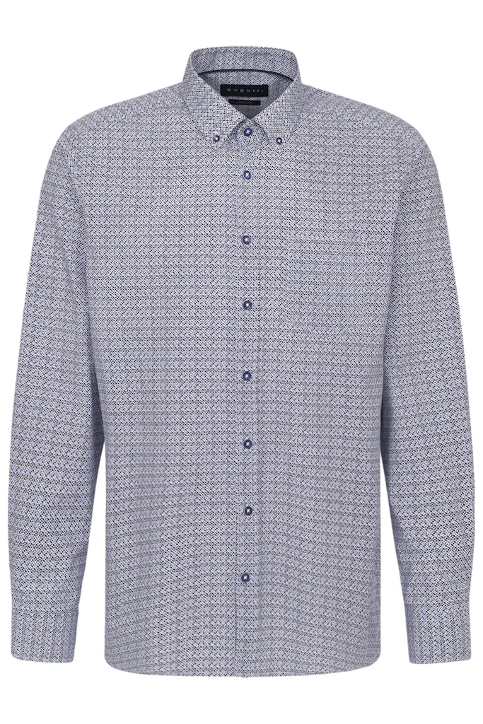 Bugatti Mens Shirt 9350 Navy Blue