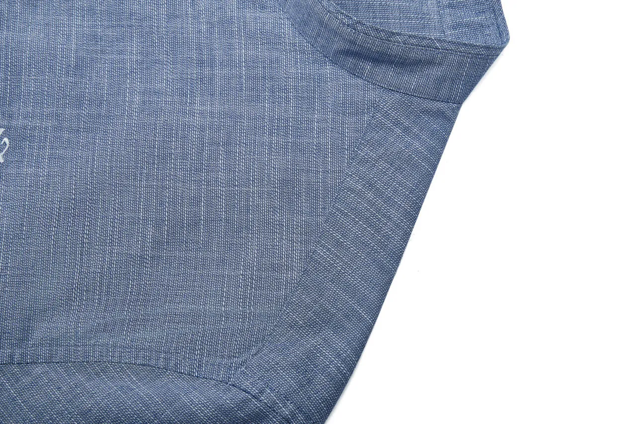 Cotton Stand Logo Shirt in Smart Fit