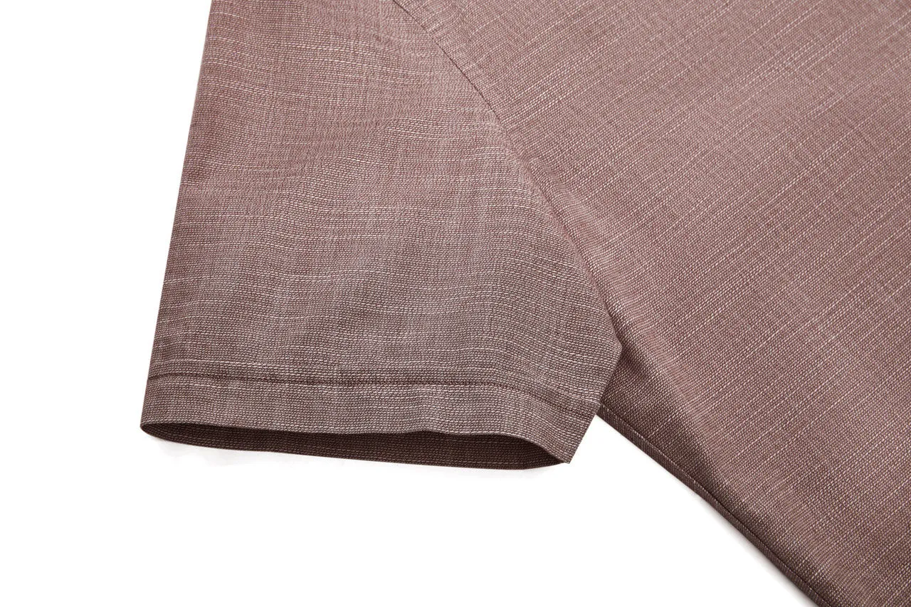 Cotton Stand Logo Shirt in Smart Fit