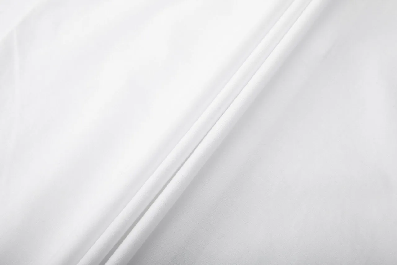 Cotton Stand Logo Shirt in Smart Fit