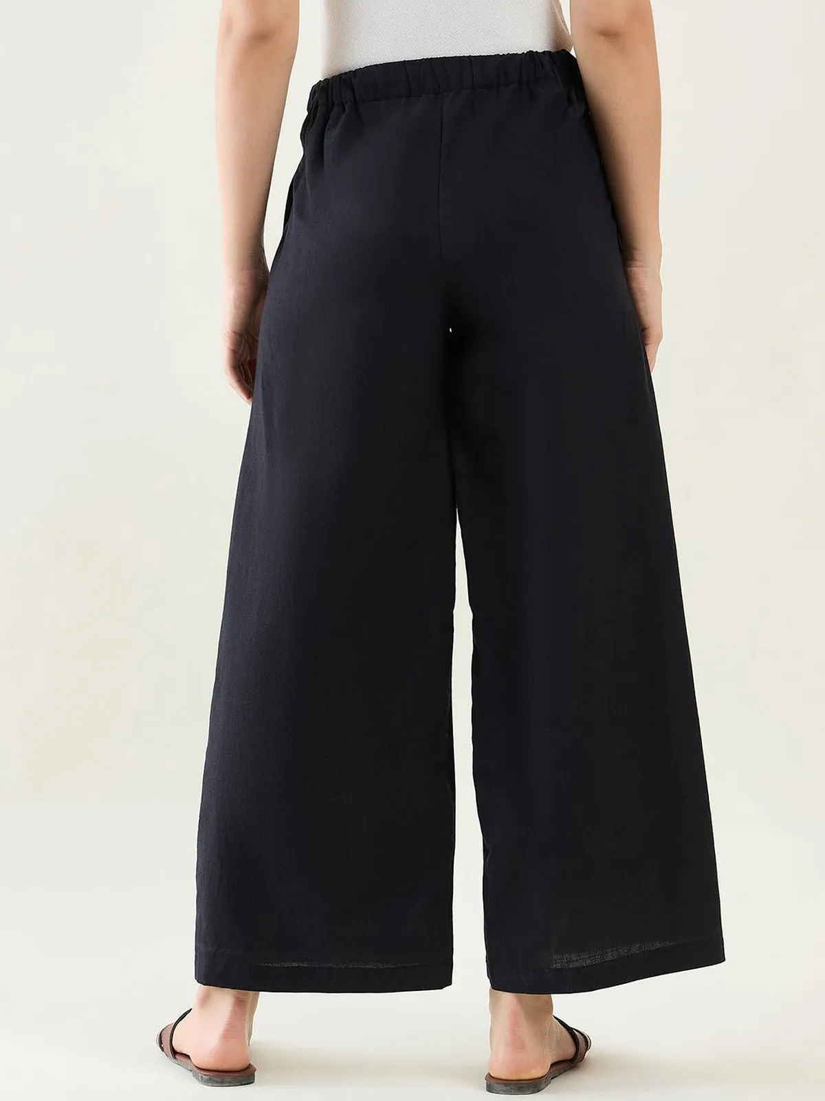 Cotton Wide Leg Pants