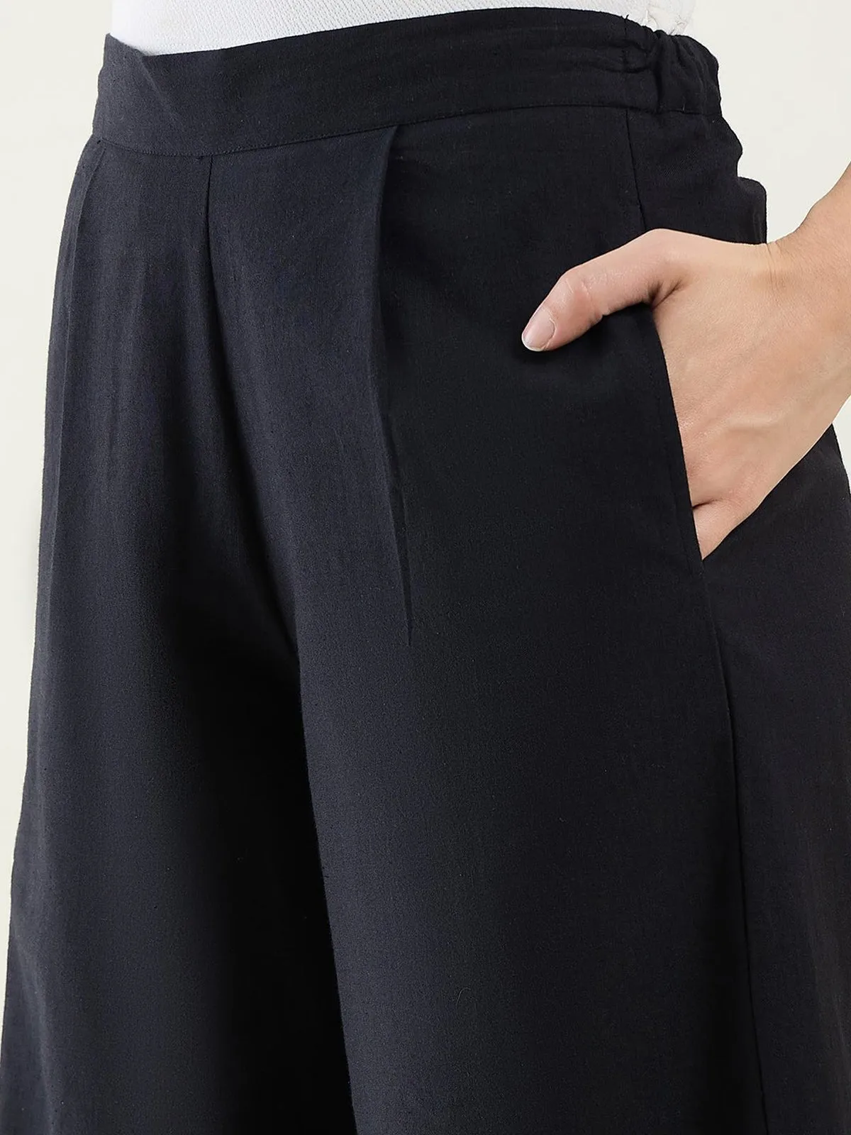 Cotton Wide Leg Pants