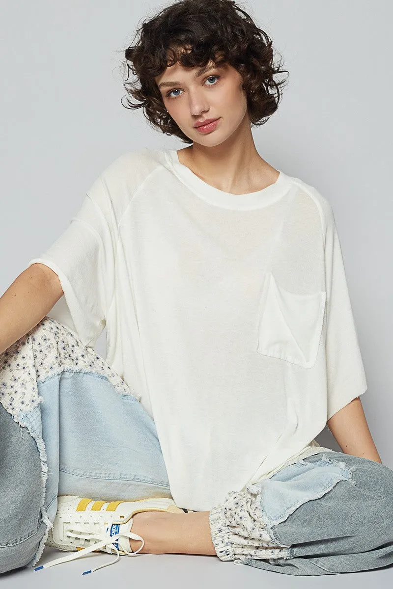 Cozy Breeze Pocket Tee