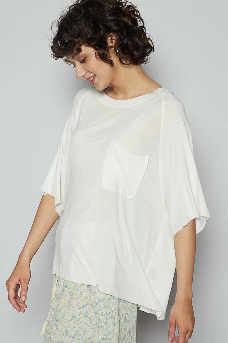 Cozy Breeze Pocket Tee