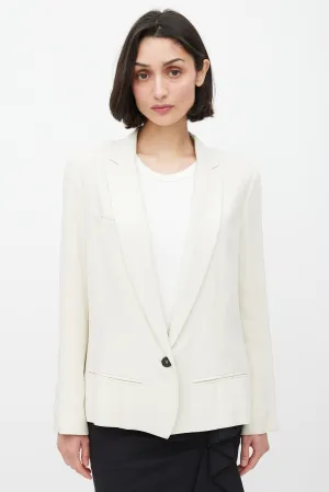 Cream Three Pocket Blazer