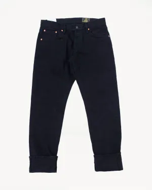 14oz Kurozome Relaxed Taper Selvedge Jeans - Black