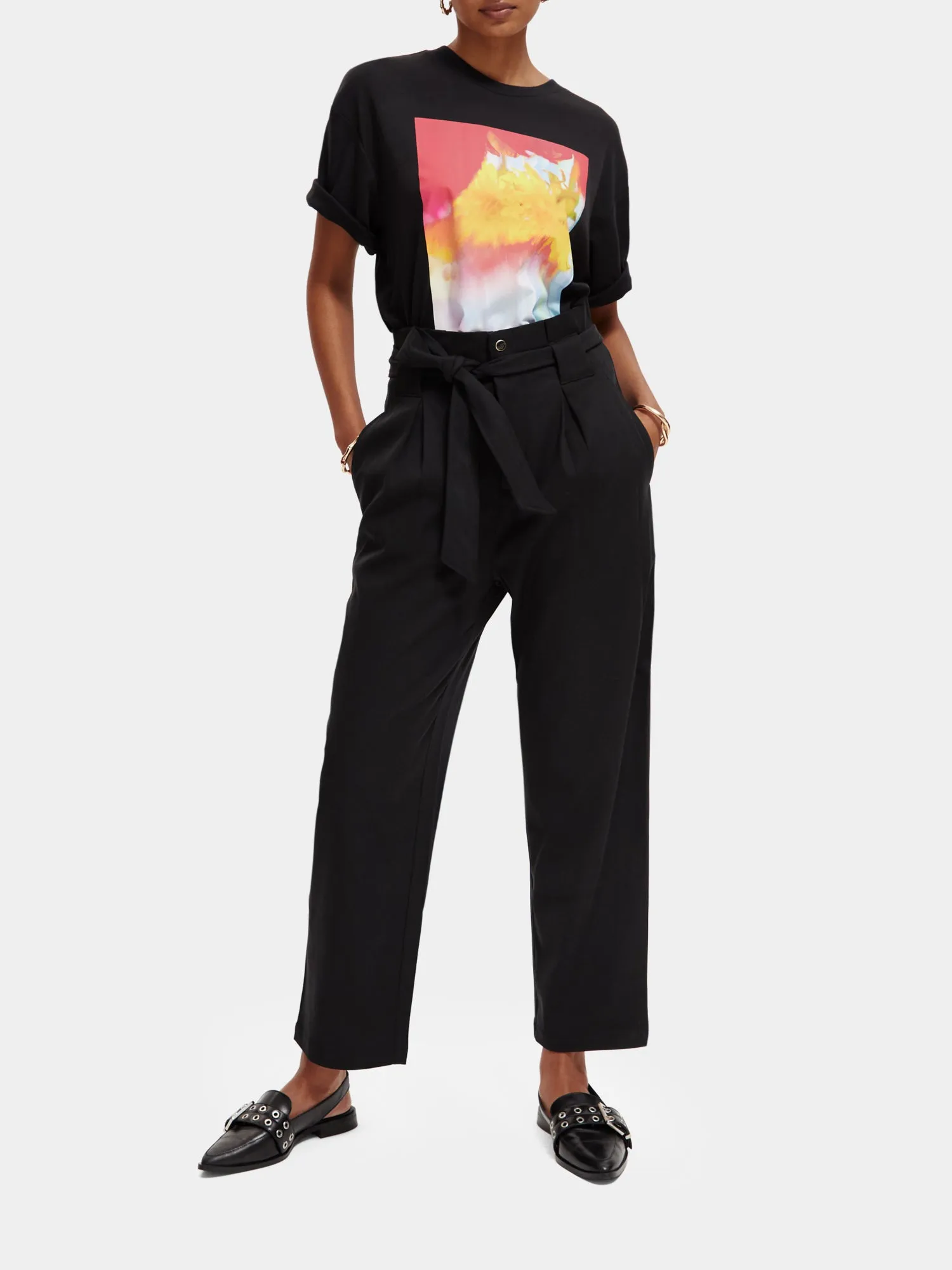 Daisy paper bag pants