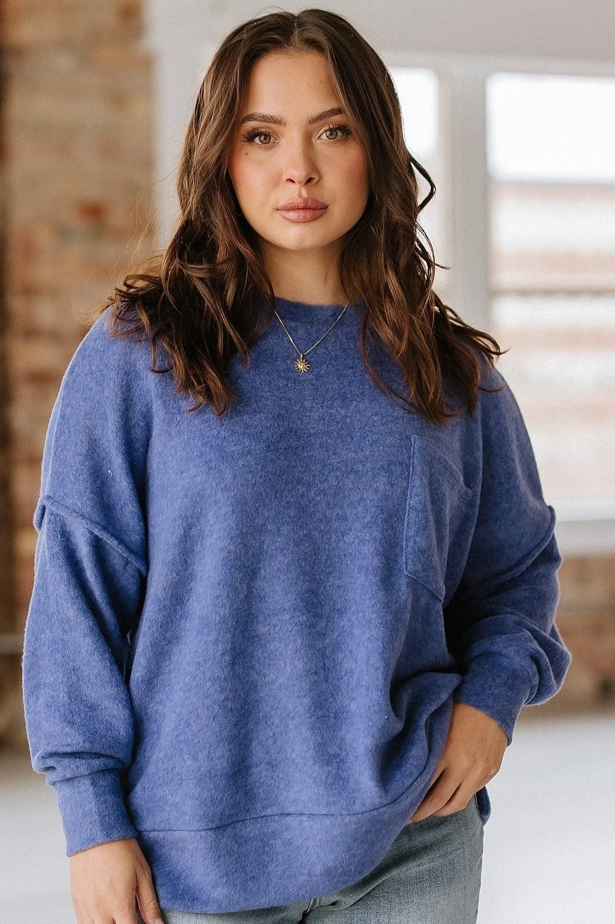 Danika Brushed Oversized Pullover | S-XL