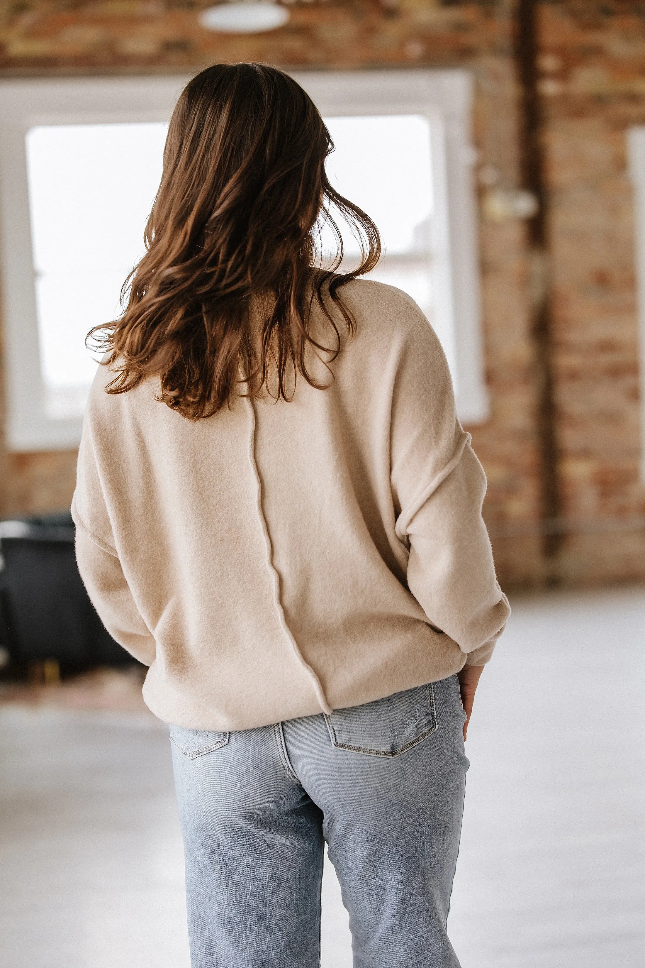 Danika Brushed Oversized Pullover | S-XL