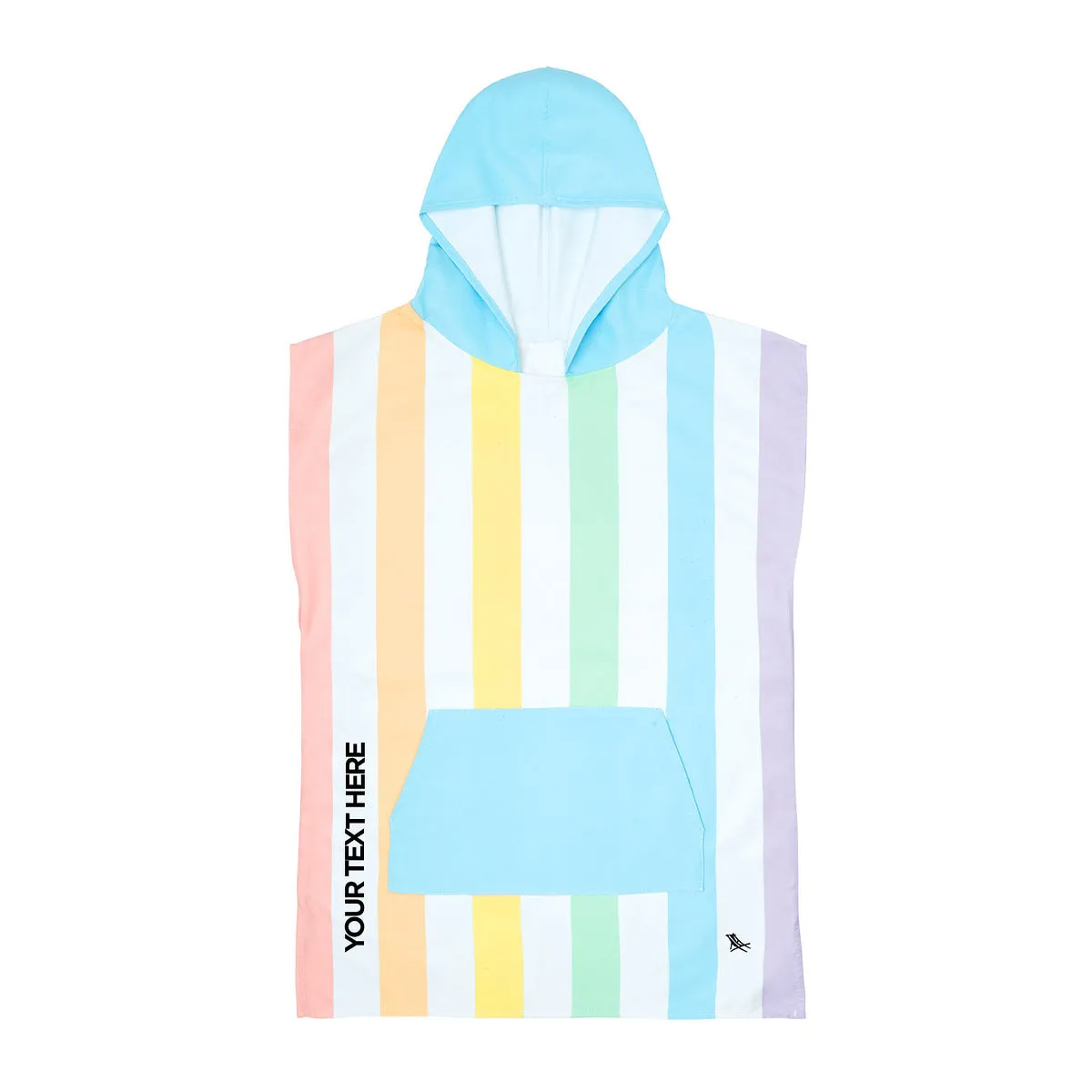 Dock & Bay Poncho Kids - Unicorn Waves - Customized Embroidery Personalized for You - Outlet