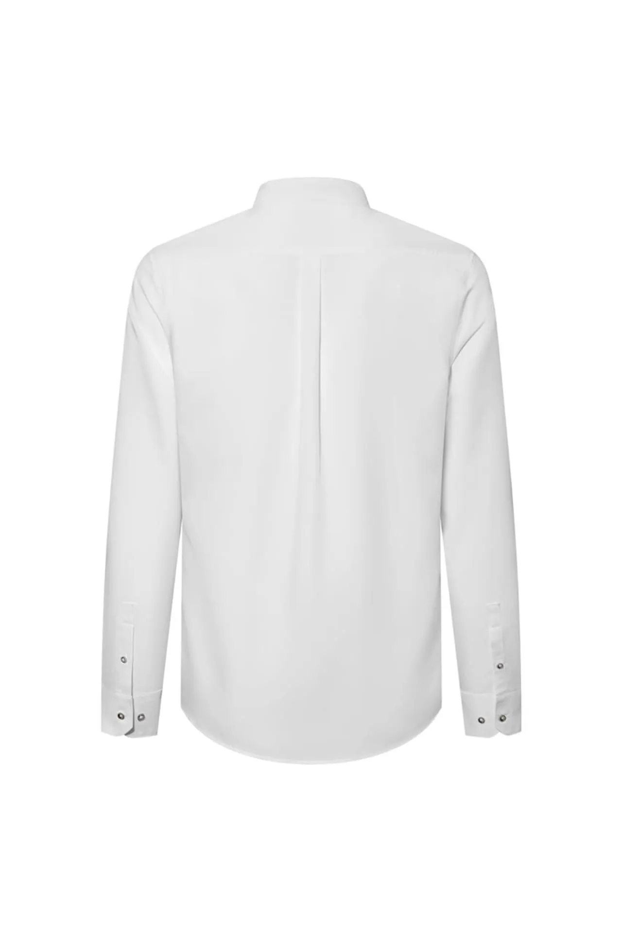 Dry Wicking Smart Fit Poplin Stand Collar Casual Shirt