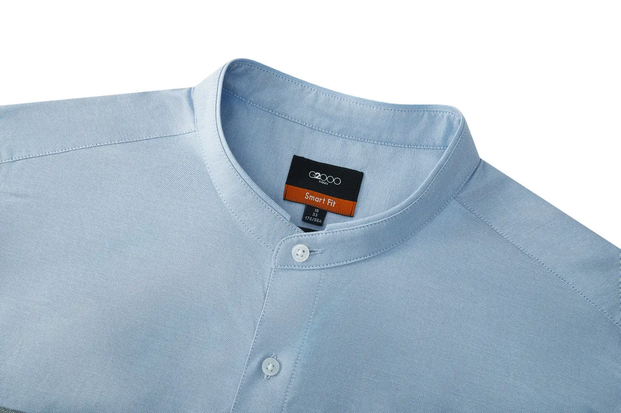 Easy Care Cotton Oxford Blocking  Casual Shirt in Smart Fit