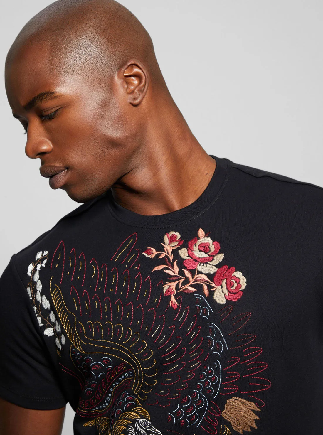 Eco Black Skylar Eagle T-Shirt