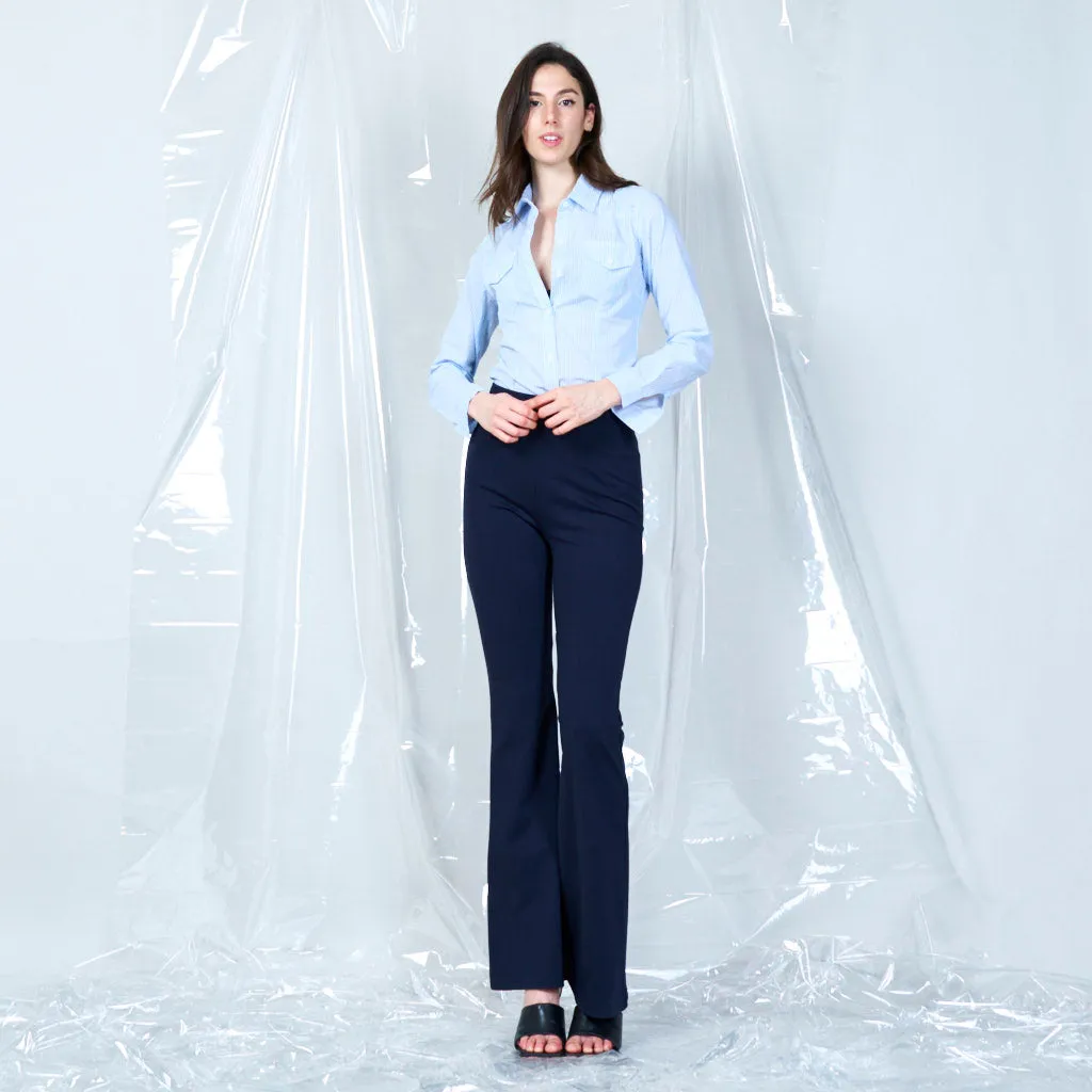 Elegant flared trousers wholesale