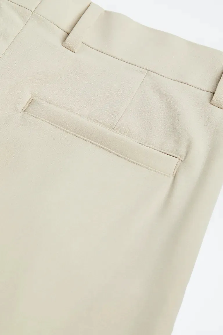 Elegant H&M loose fit trousers, light beige
