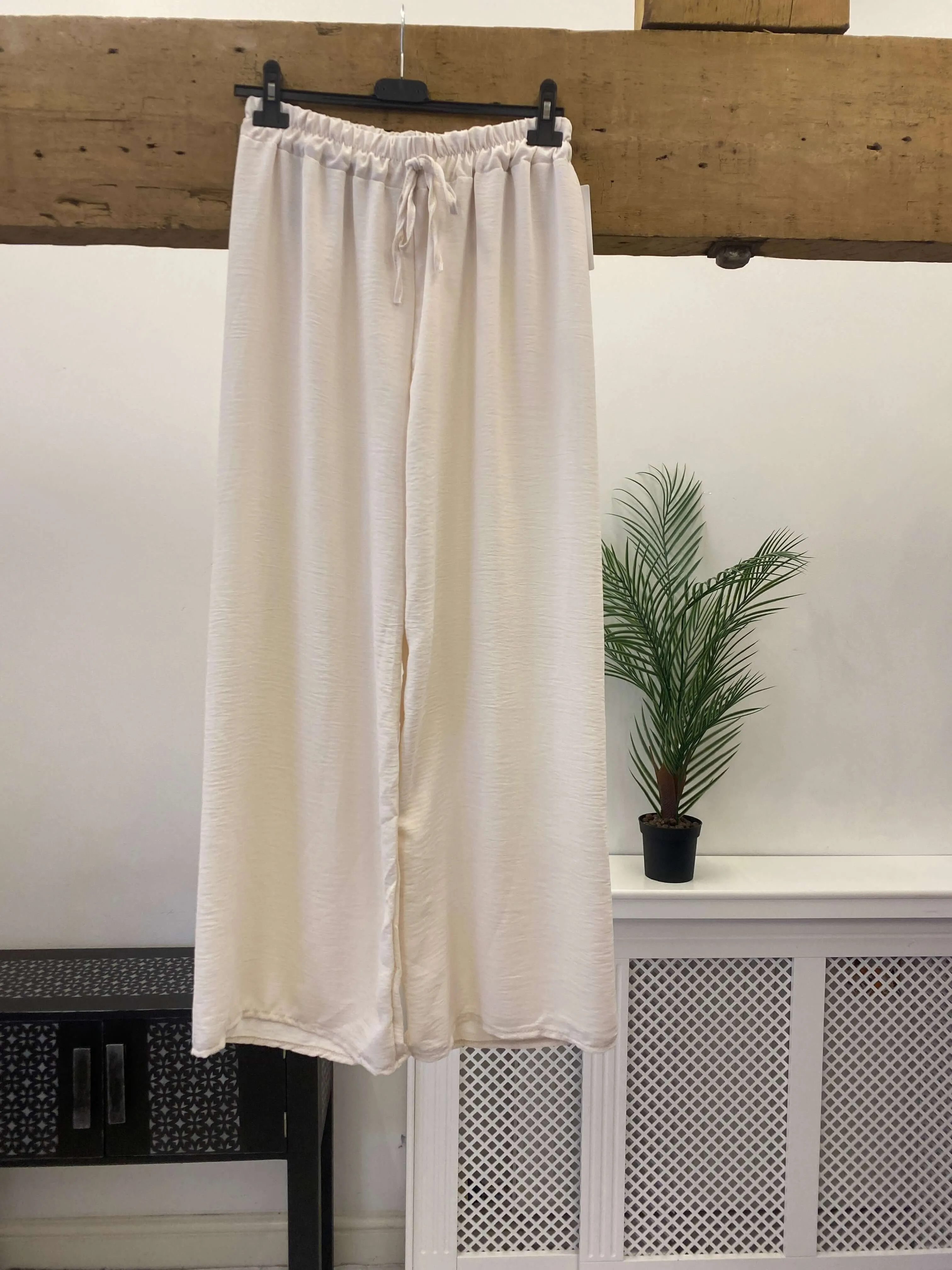 Elegant Wide Leg Palazzo Trousers