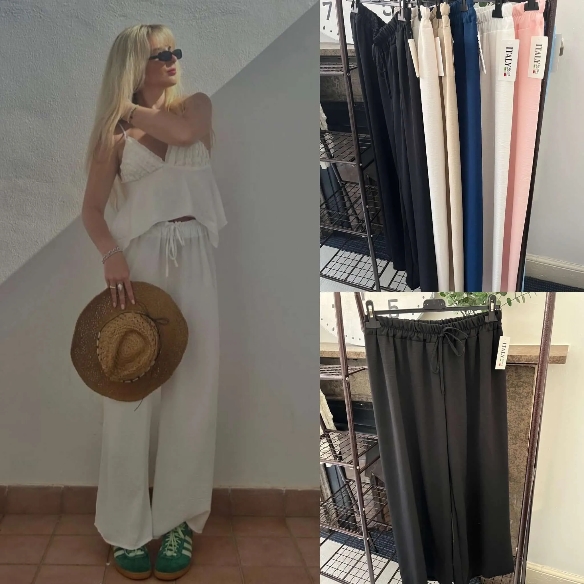 Elegant Wide Leg Palazzo Trousers