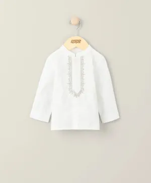 Embroidered Shirt - White