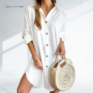 Erika™ Elegant Shirt Dress
