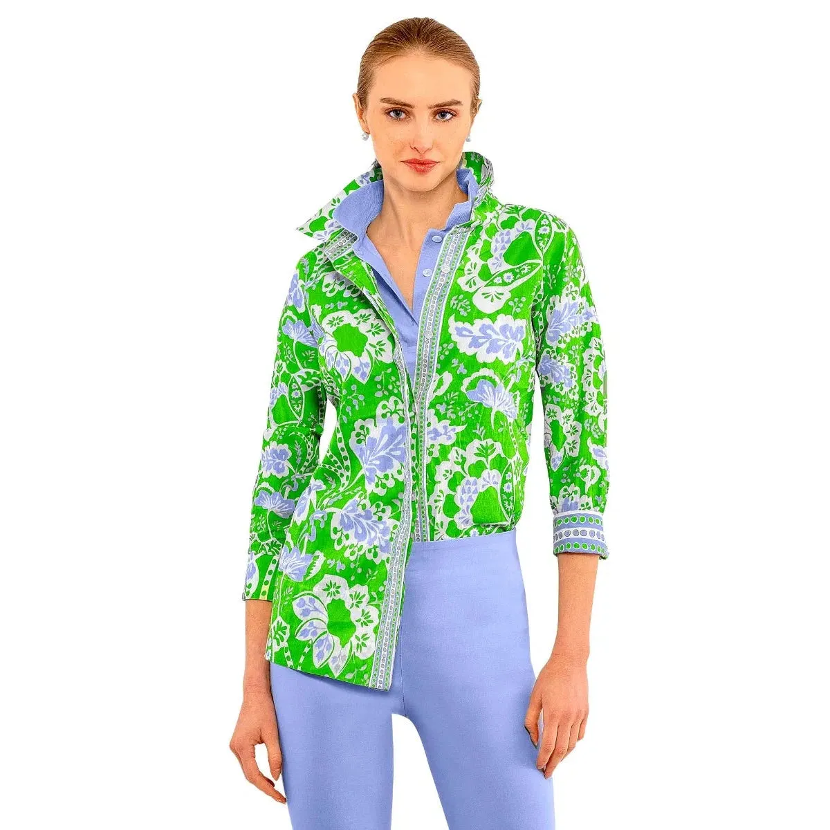 Gretchen Scott Comfy Cozy Flora Shirt