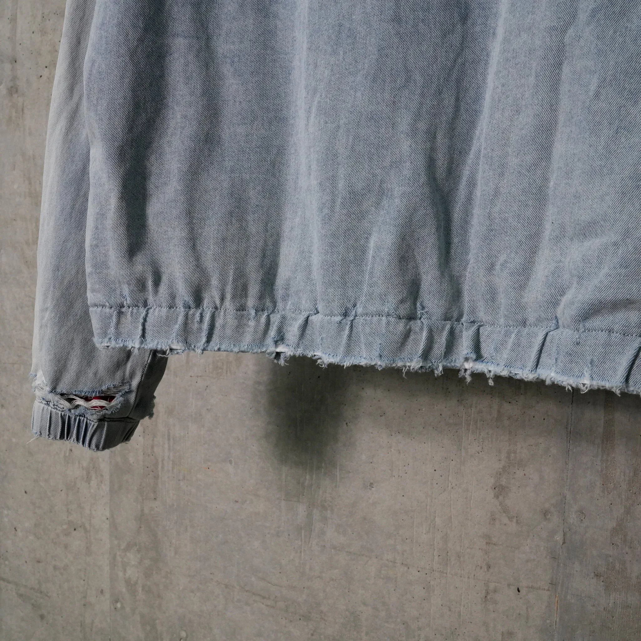 GRIFTER DISTRESSED WORK JACKET / LIGHT BLUE RED