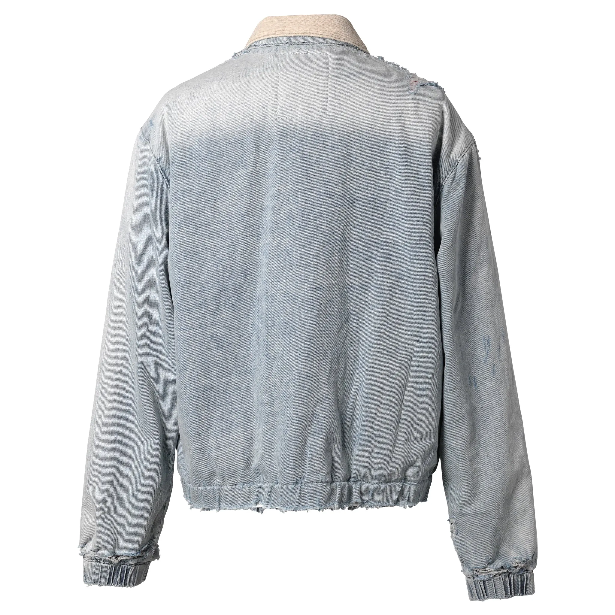 GRIFTER DISTRESSED WORK JACKET / LIGHT BLUE RED