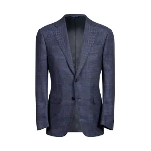 HENRY SARTORIAL HERITAGE Single Button Cashmere Blend Blazer BLUE/BLACK REG