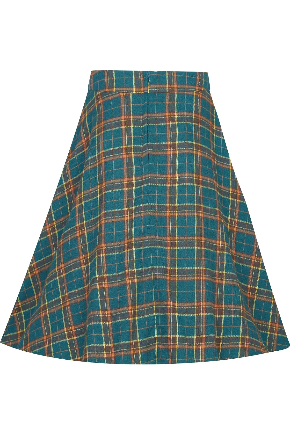 Joyce Green Tartan Skater Skirt