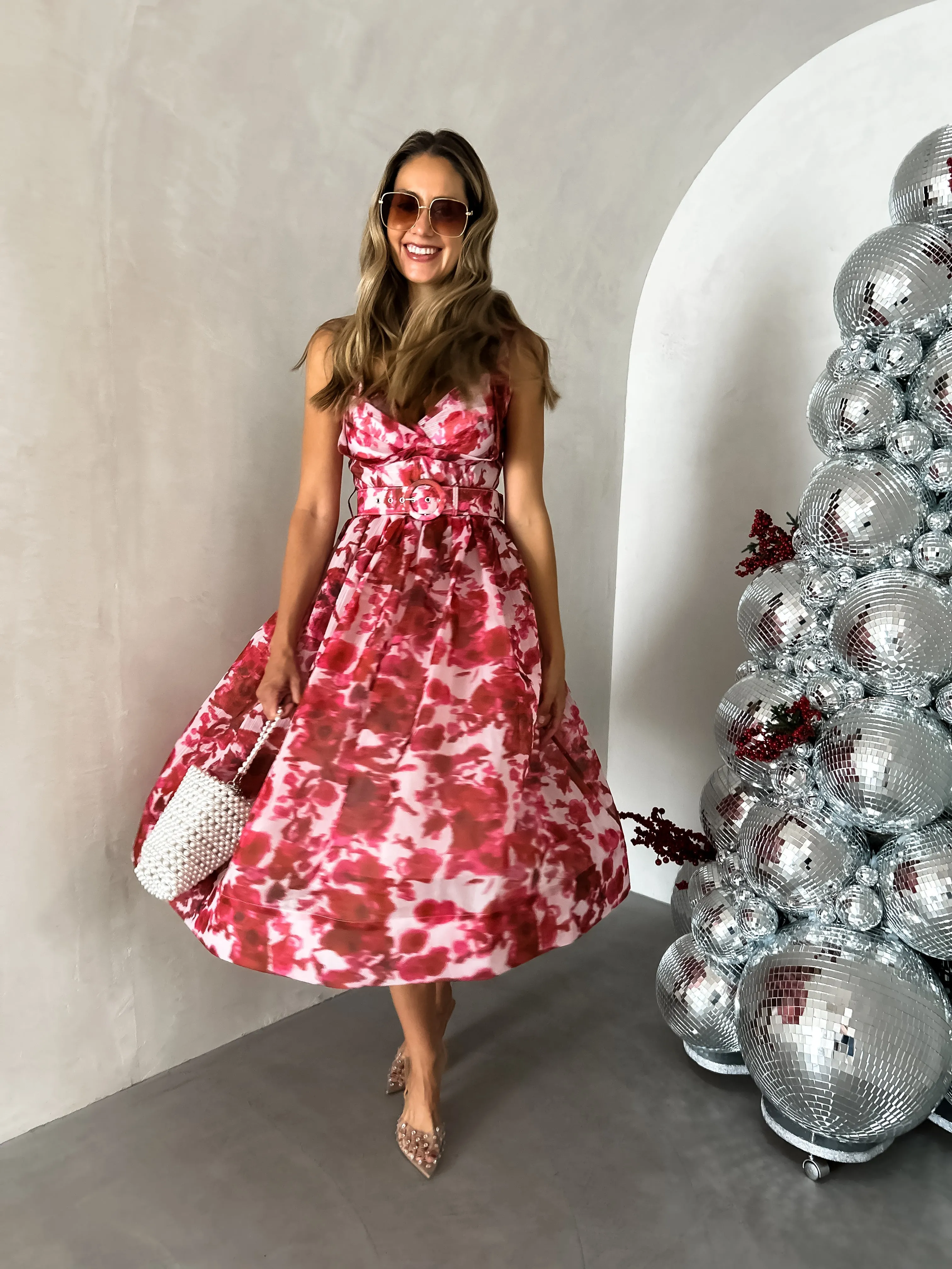 Julia | Structured Floral Midi
