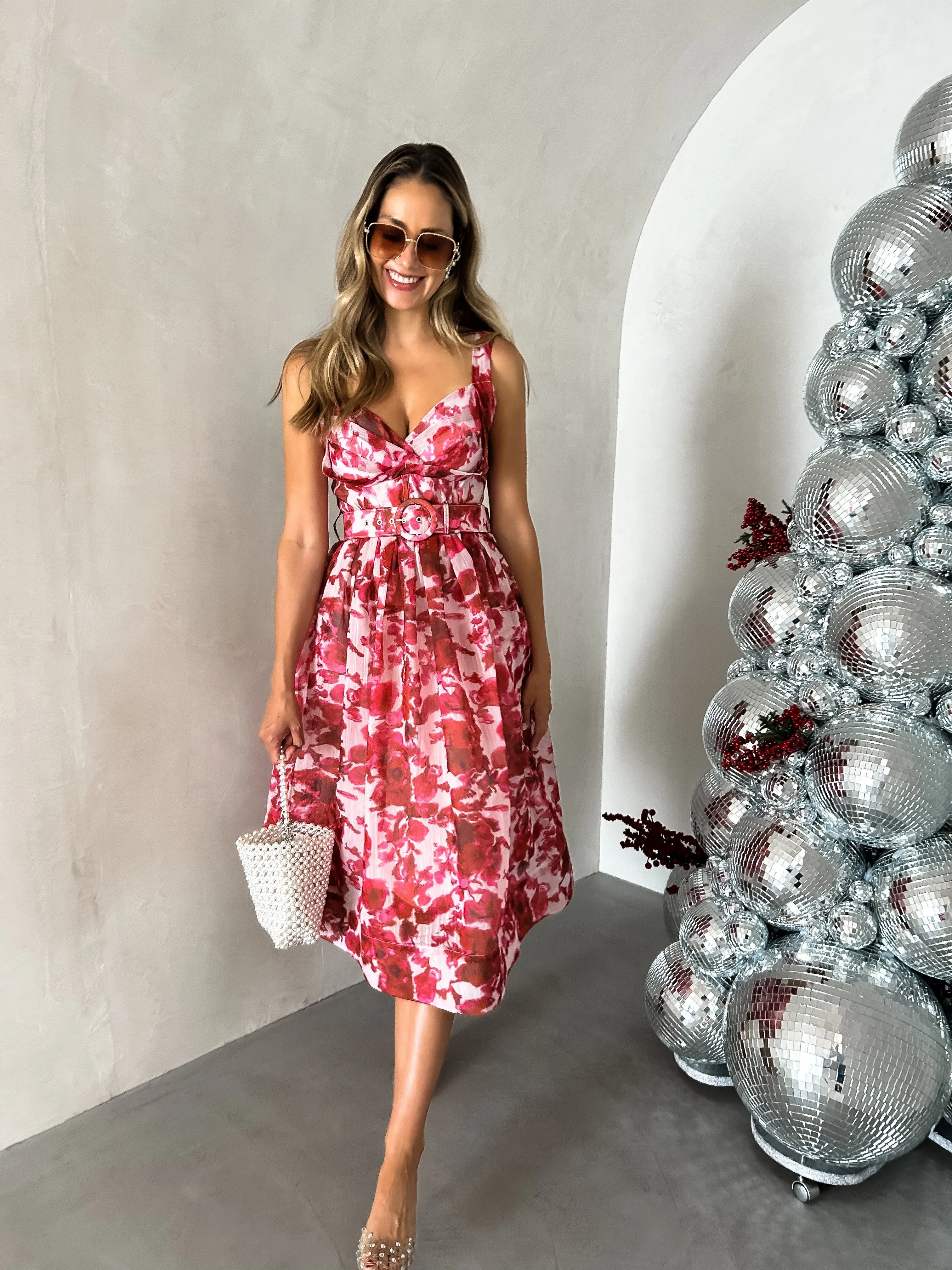 Julia | Structured Floral Midi