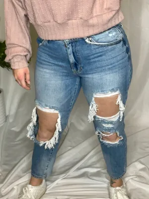 Kancan Taylor High Rise Boyfriend Fit Jeans