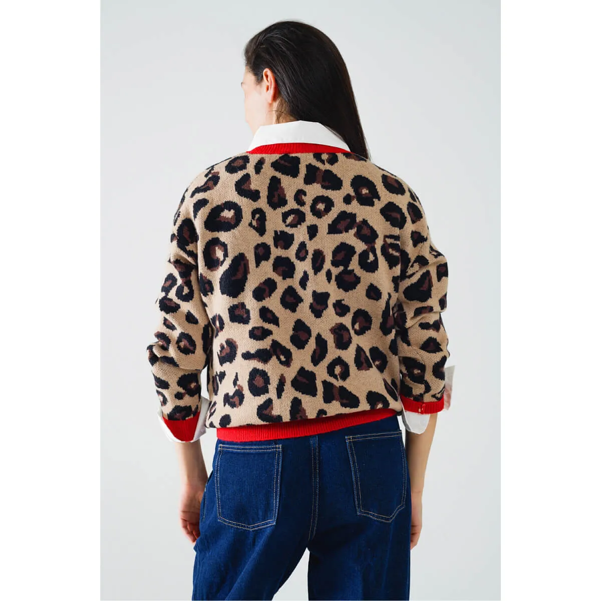 Leopard Crew Neck Sweater