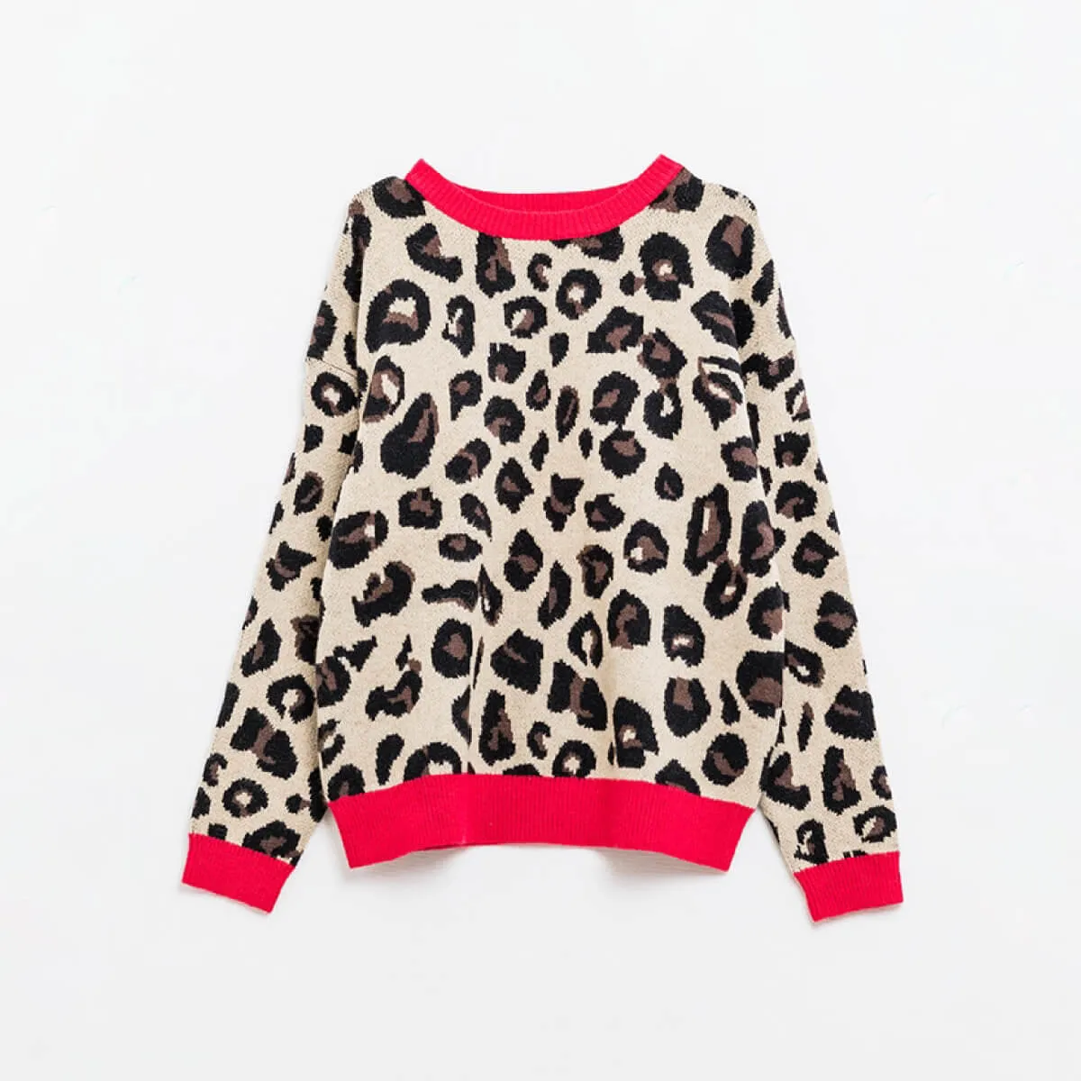 Leopard Crew Neck Sweater