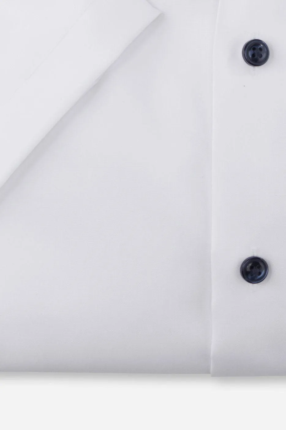 Luxor Comfort Fit Short Sleeve Shirt with Trim - White