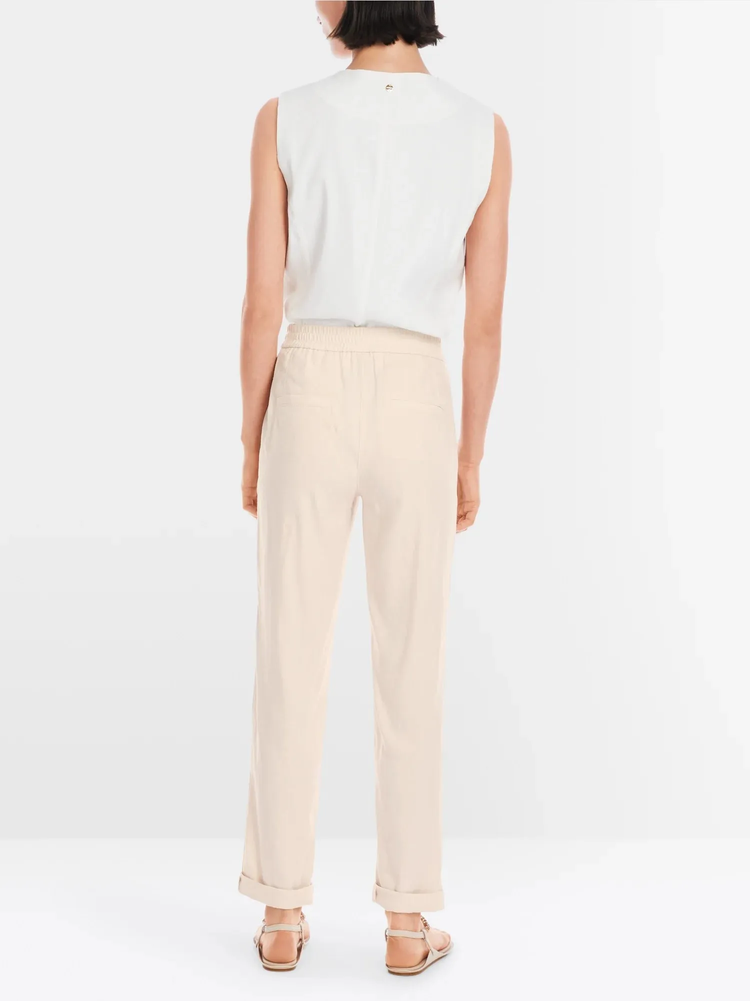 Marc Cain Beige Magnolia RHODOS casual trousers