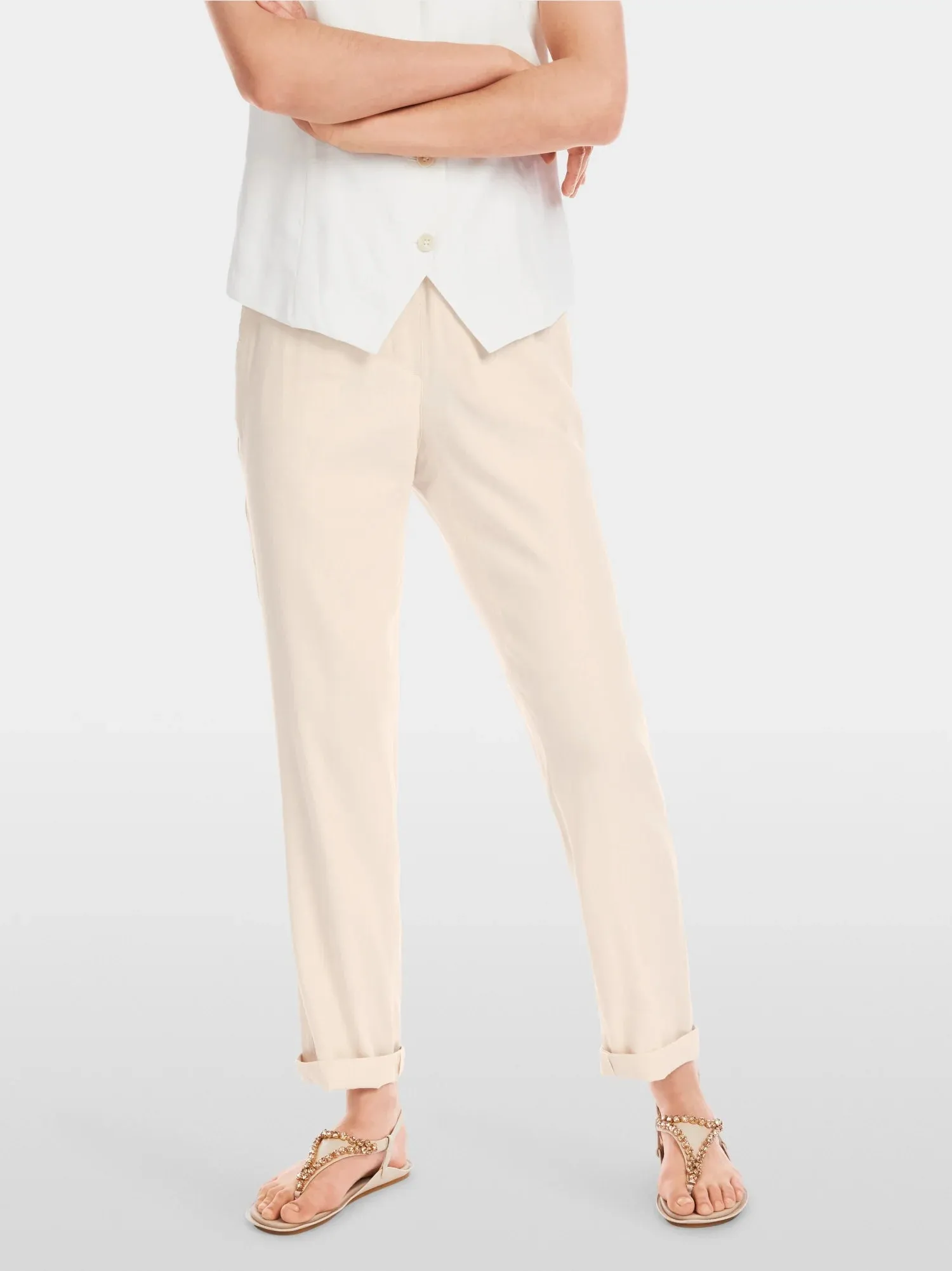 Marc Cain Beige Magnolia RHODOS casual trousers