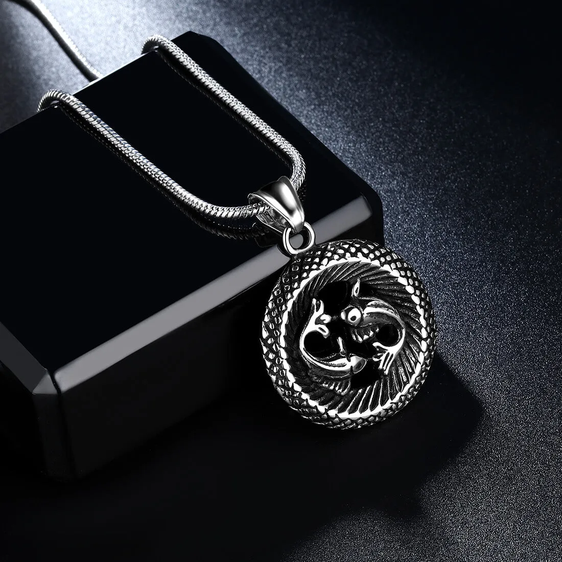 Men Zodiac Pisces Necklace Pendant Star Sign Constellation Jewelry Women Boys Girls Birthday Gift