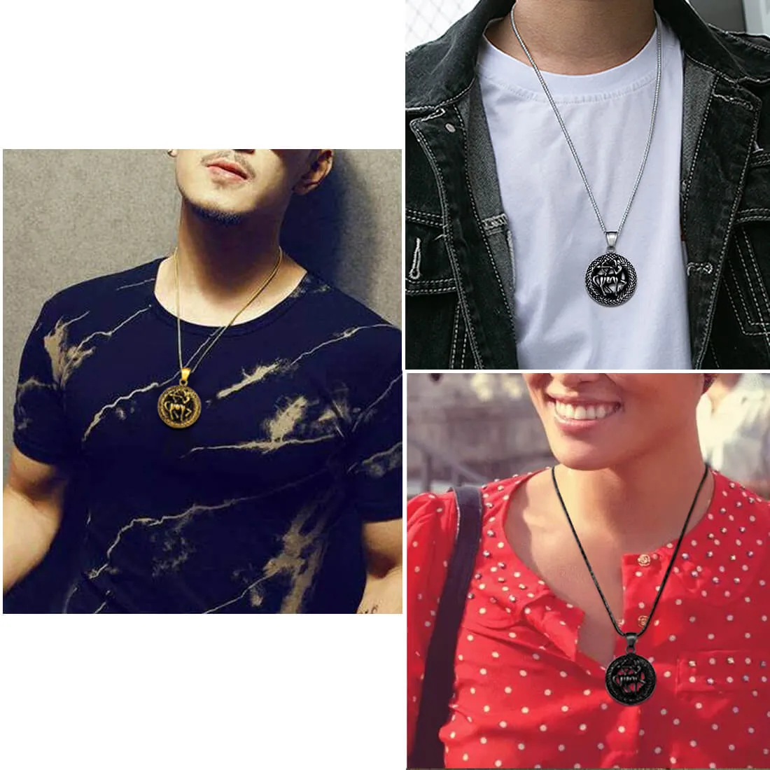 Men Zodiac Sagittarius Necklace Pendant Star Sign Constellation Jewelry Women Boys Girls Birthday Gift