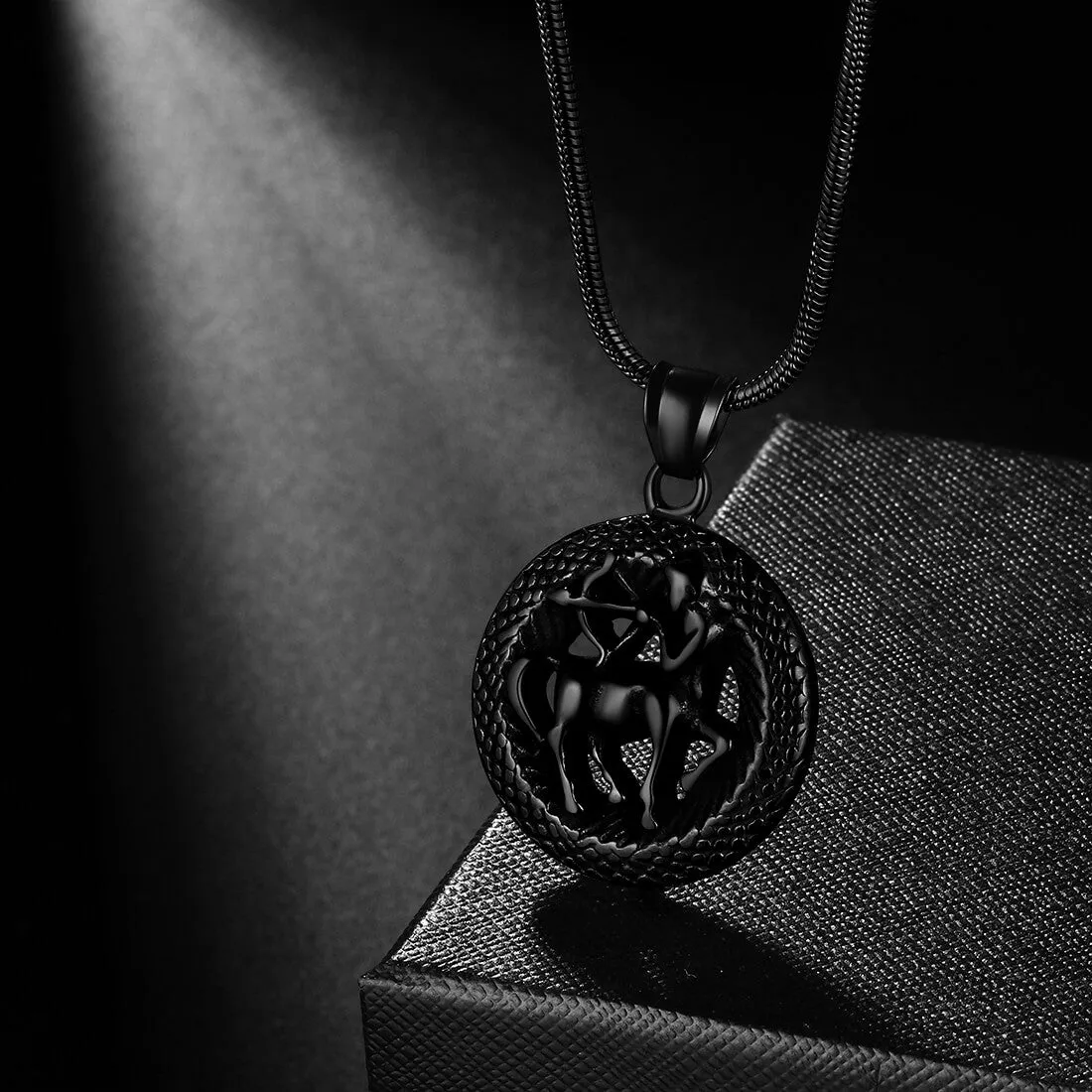 Men Zodiac Sagittarius Necklace Pendant Star Sign Constellation Jewelry Women Boys Girls Birthday Gift